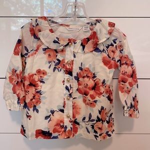 Janie and Jack baby girl floral top